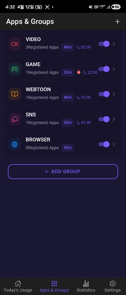 Apps & Groups